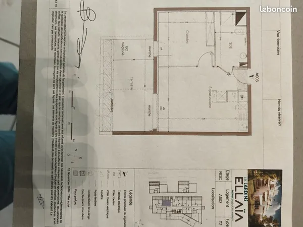 A louer appartement T2 Bayonne
