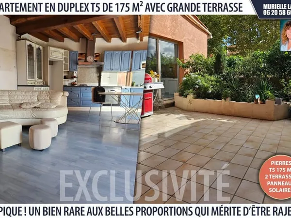 T5 175 m² duplex dernier étage 2 terrasses. Bien situé.