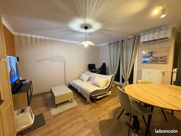 Location - Nice Nord 2p 44.5m² - Meublé, équipé, climatisé