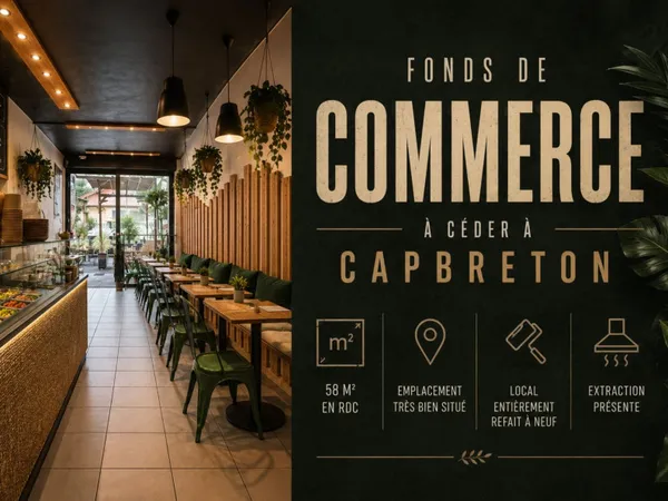 Fonds de commerce 58 m²
