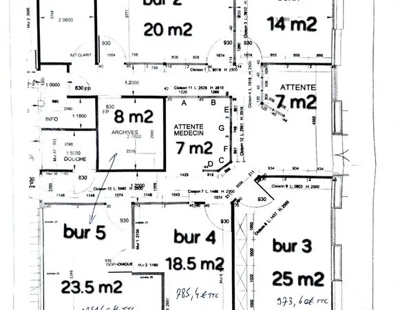 Bureau de 18,5 m² - Maison pluridisciplinaire - Villeneuve-d'Ascq, Haute Borne