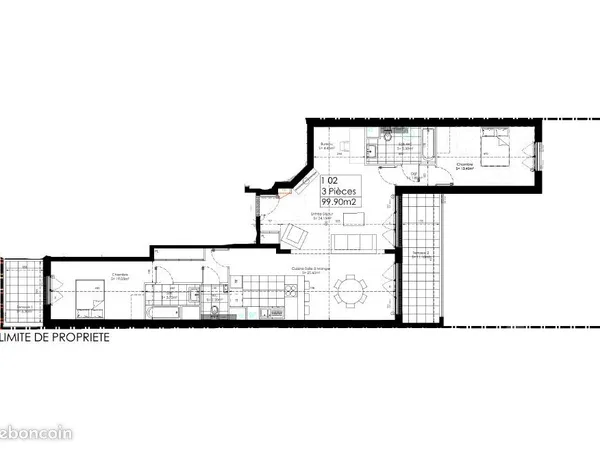 Appartement 3 pièces 100 m²
