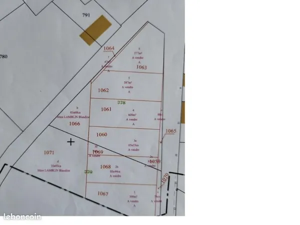 Terrain 606 m² FONCQUEVILLERS