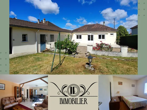 Maison de plain-pied avec jardin et annexe indépendante