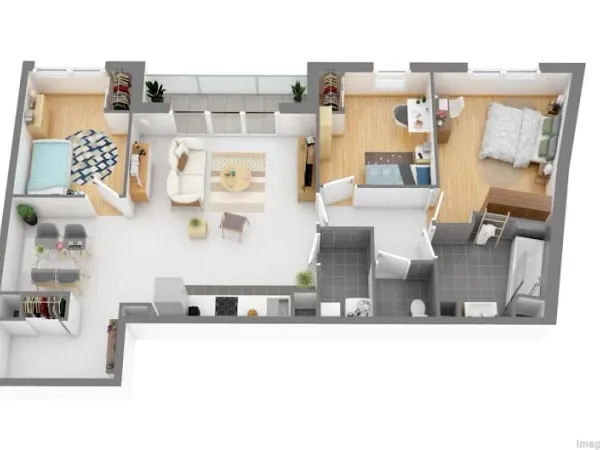 Appartement 4 pièces 83 m²