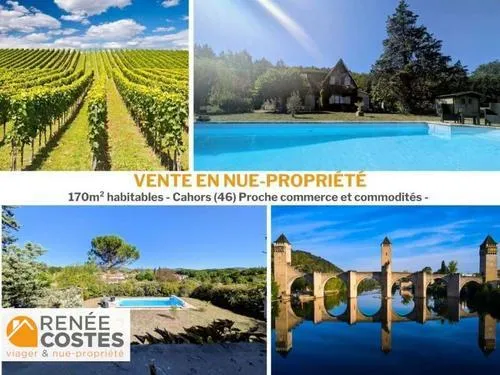 Vente en nue propriété - F77-H78 ans - CAHORS (46000)