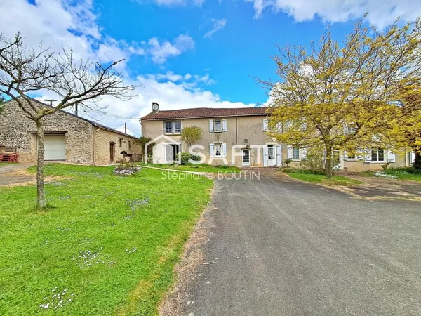 Bien rare - 2 maisons + grange 400 m² + dépendances + hangars + 5 ha