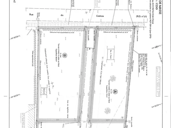 Terrain 864 m²