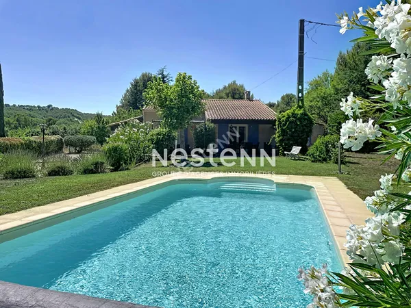 Villa indépendante de plain, 90m2 habitables, 3 chambres, possibilité d'agrandissement, piscine 4x8 