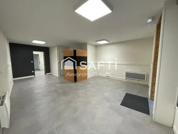 Nevers : local commercial rénové de 57 m²