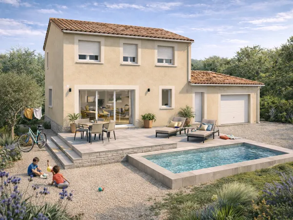 Terrain + maison 100 m²