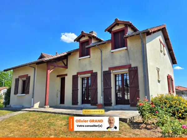 Maison à vendre 7 pièces + Garage + Jardin - Centre-Bourg ORADOUR SUR GLANE (87)