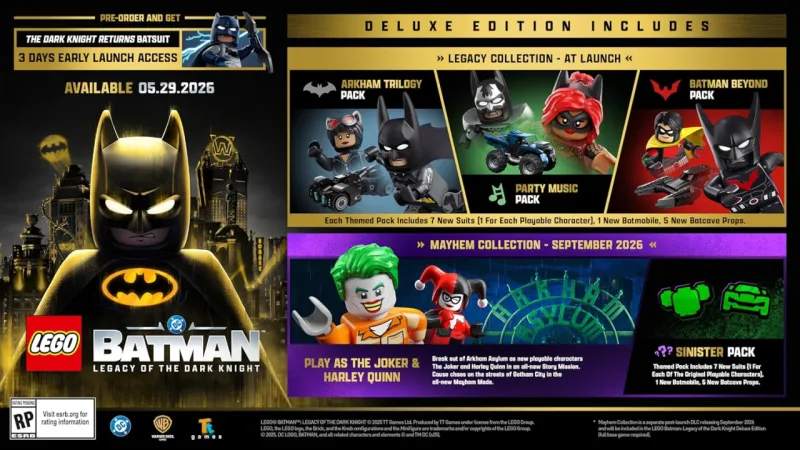 LEGO Batman: Legacy of the Dark Knight - The Mayhem Collection DLC with The Joker and Harley Quinn