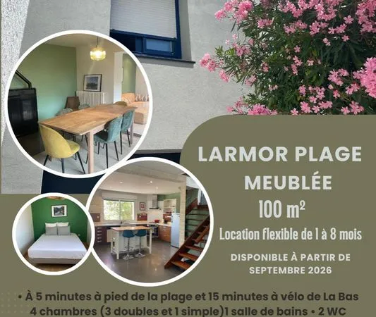 Larmor Plage Location Maison Meublee
