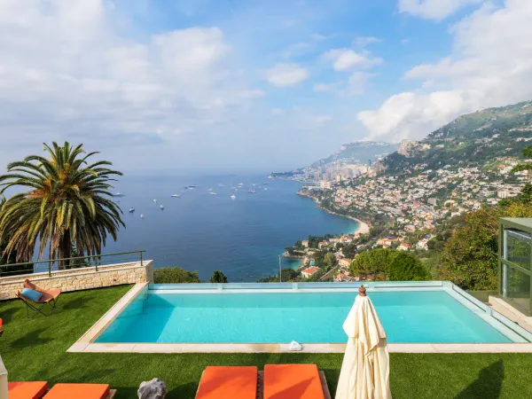 Location saisonnière - Villa de luxe vue mer panoramique - Roquebrune-Cap-Martin, Côte d'Azur