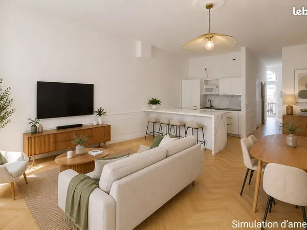 LYON 3e · VILLETTE / PART-DIEU · T1 bis rénové de 46,79 m² · Balcon plein Sud · Parking en option
