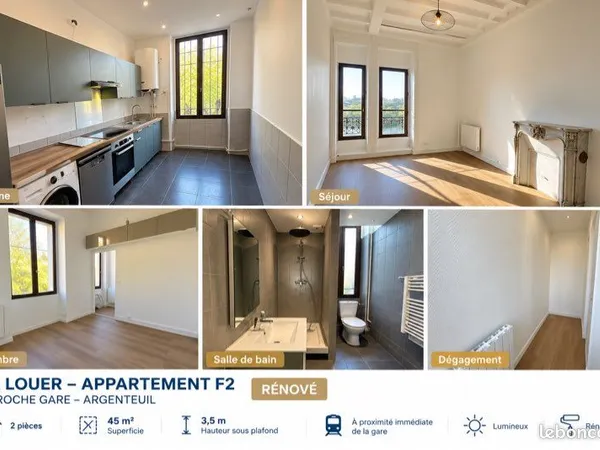 Location F2 Argenteuil