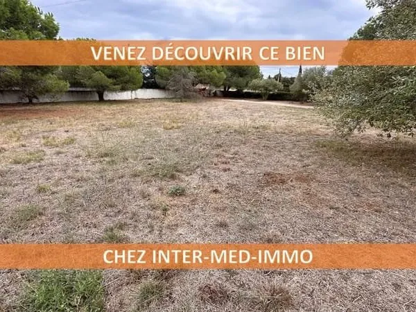 Agde 34300 Vue dégagée jusqu'a la Mer Terrain à bâtir de 690m² a