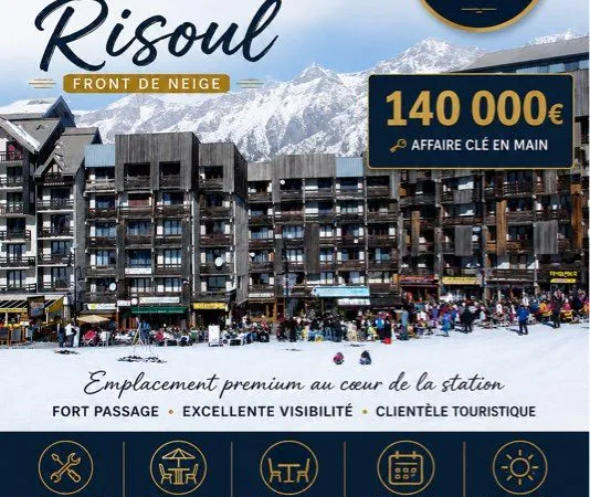 1300 - Rare - Vente Fonds de Commerce Restaurant rapide - Front de Neige - Risoul 1850 - Clé en Main