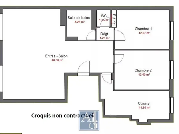 Appartement 4 pièces 84 m²