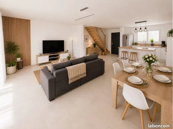 Maison familiale récente de 143 m² habitables - 6 pièces - 5 chambres dont 2 suites parentales - jar