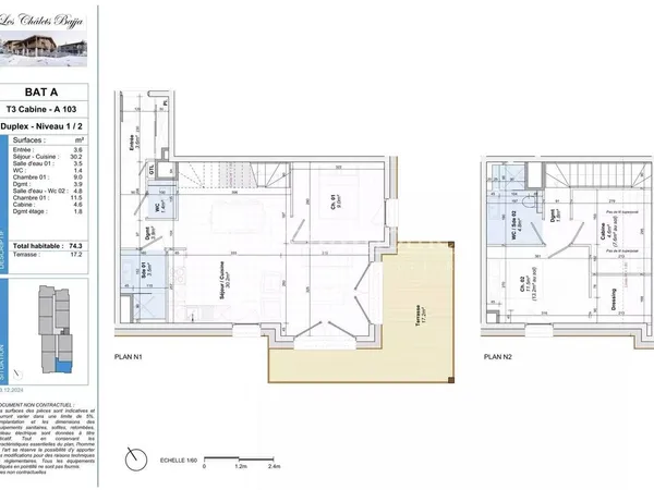 Duplex 74 m²