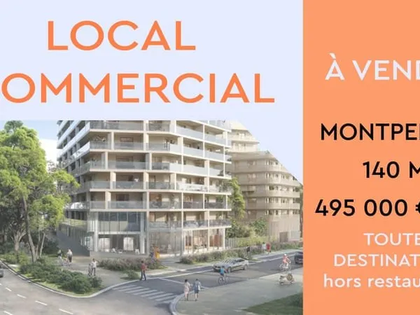Local commercial de 140 m2 secteur port Marianne à Montpelli