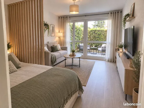 Appartement T1 avec jardin