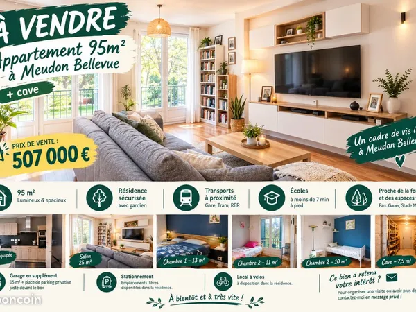 Appartement de 95m2 T4/T5