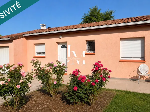 Maison T4 plain-pied avec jardin et garage