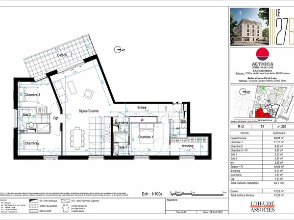 Appartement 5 pièces 102 m²