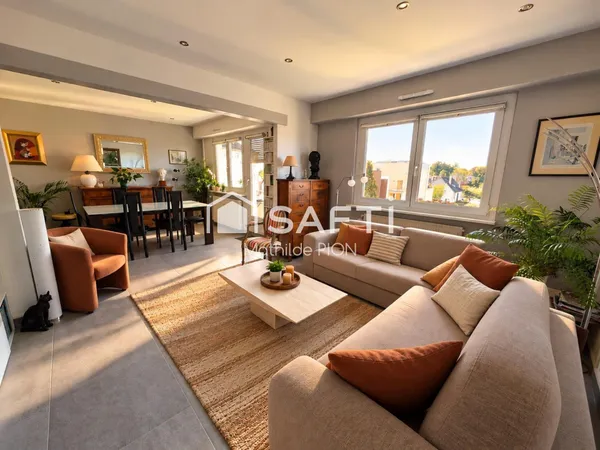 Illkirch: quartier des vergers, appartement de 89m2, traversant est-ouest