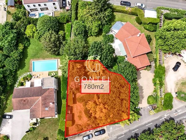 Vends terrain à bâtir - 780 m² - St Didier Au Mont D Or 69370