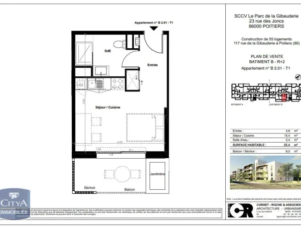 Appartement 1 pièce 25 m²
