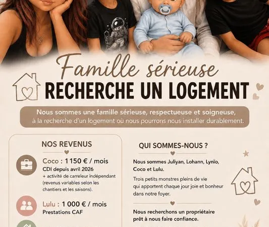 Famille en recherche location d'un logement