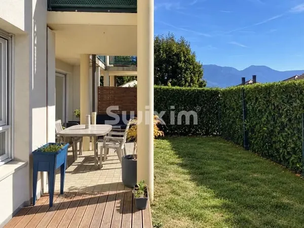 Centre de Groisy- Appartement 3 pièces avec jardin, vue montagnes et garage