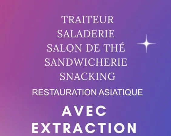 75011 PARIS : SALON DE THE, SNACK, BAR À CHICHA, RESTAURANT, 52 M² - EXTRACTION - POSSIBLE POUR UN B