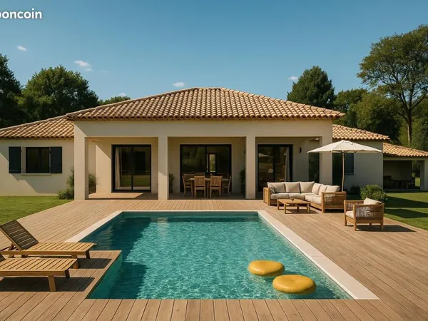 Maison neuve de 120 m² à Saint-Rémy-de-Provence sur terrain arboré de 1200 m² avec suite parentale e