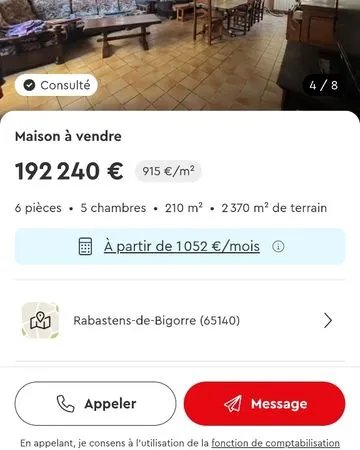 Maison à vendre à Rabastens de Bigorre