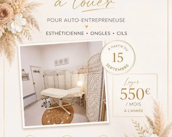 Cabine de soin à louer