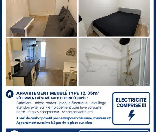 À louer - Appartement 30 m² entièrement rénové