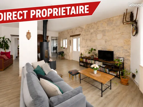 Maison ancienne de 153 m² avec jardin de 493 m² - 3 chambres - Coeur de village