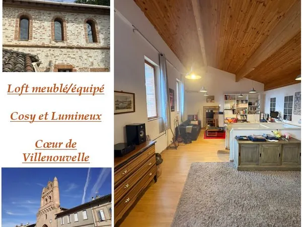 Loft meublé au coeur de Villenouvelle