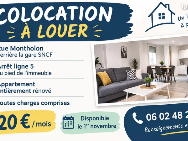 Colocation sympa Bourg-en-Bresse
