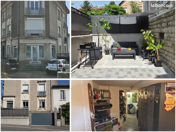 Appartement T2 lumineux de 62 m² + 30 m² de garage et sous-sol