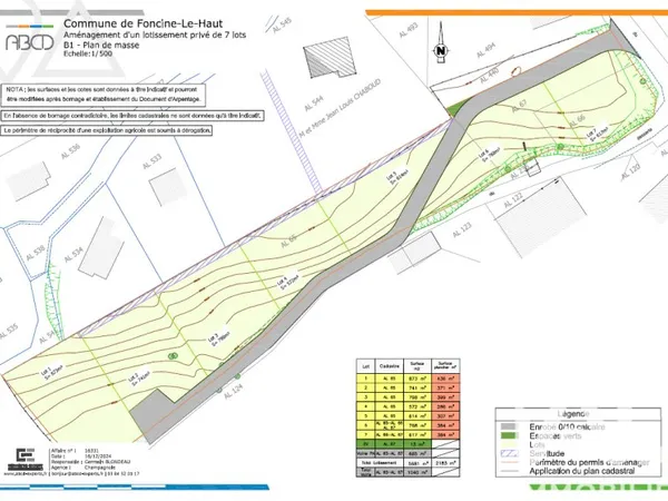 Terrain 873 m²