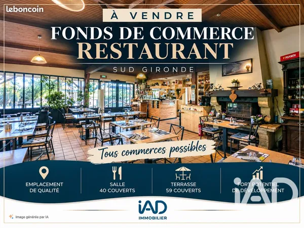 Restaurant 144 m² Coimères