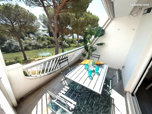 Loue Studio 25m2 vue lac + Double Terrasse12 m² - Parking - de Septembre à juin 2027 Ponant La Grand