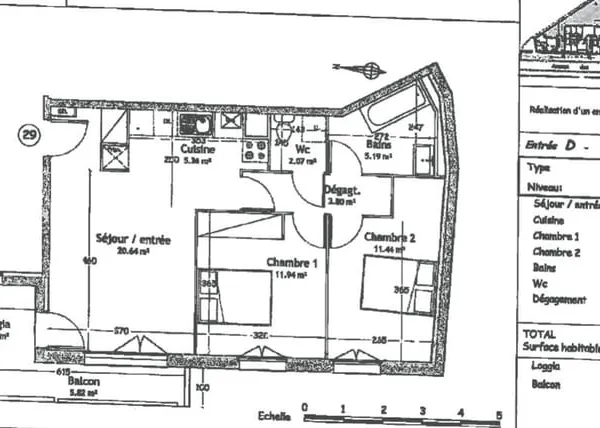 À LOUER Appartement T3 avec balcon, loggia et parking à Saint-Jean-d'Illac