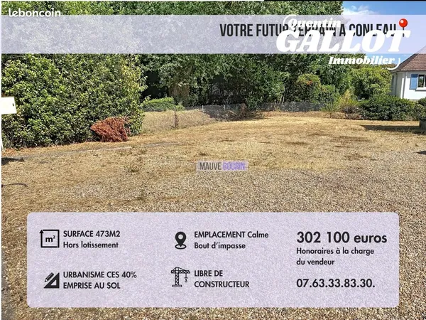 Terrain 473 m² Vannes